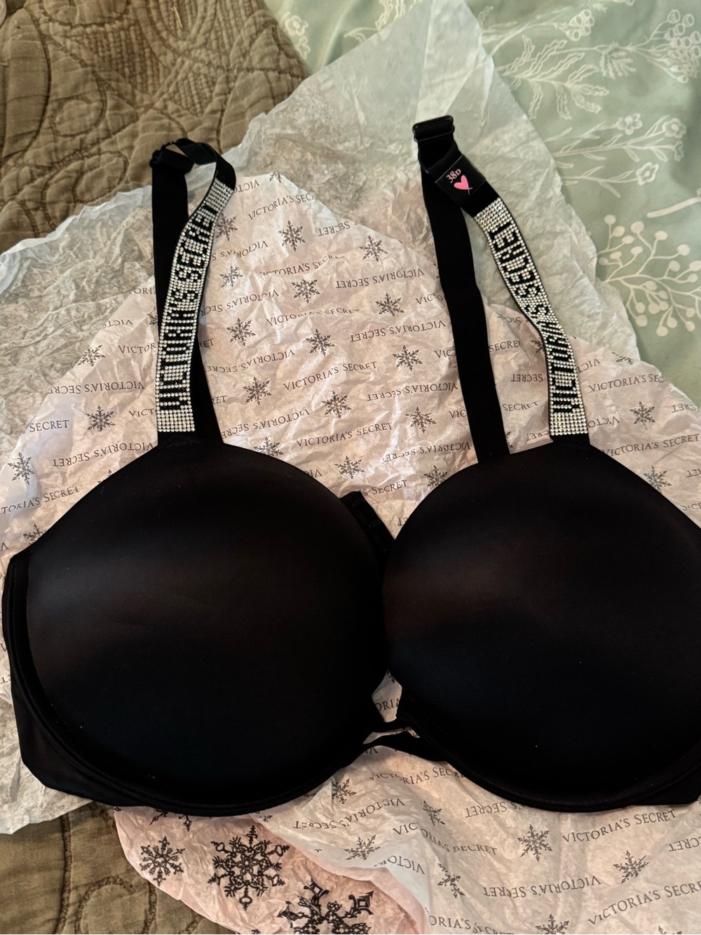 Victoria's Secret Black Bombshell Push-Up Bra with Bombshell bikini panties NWT